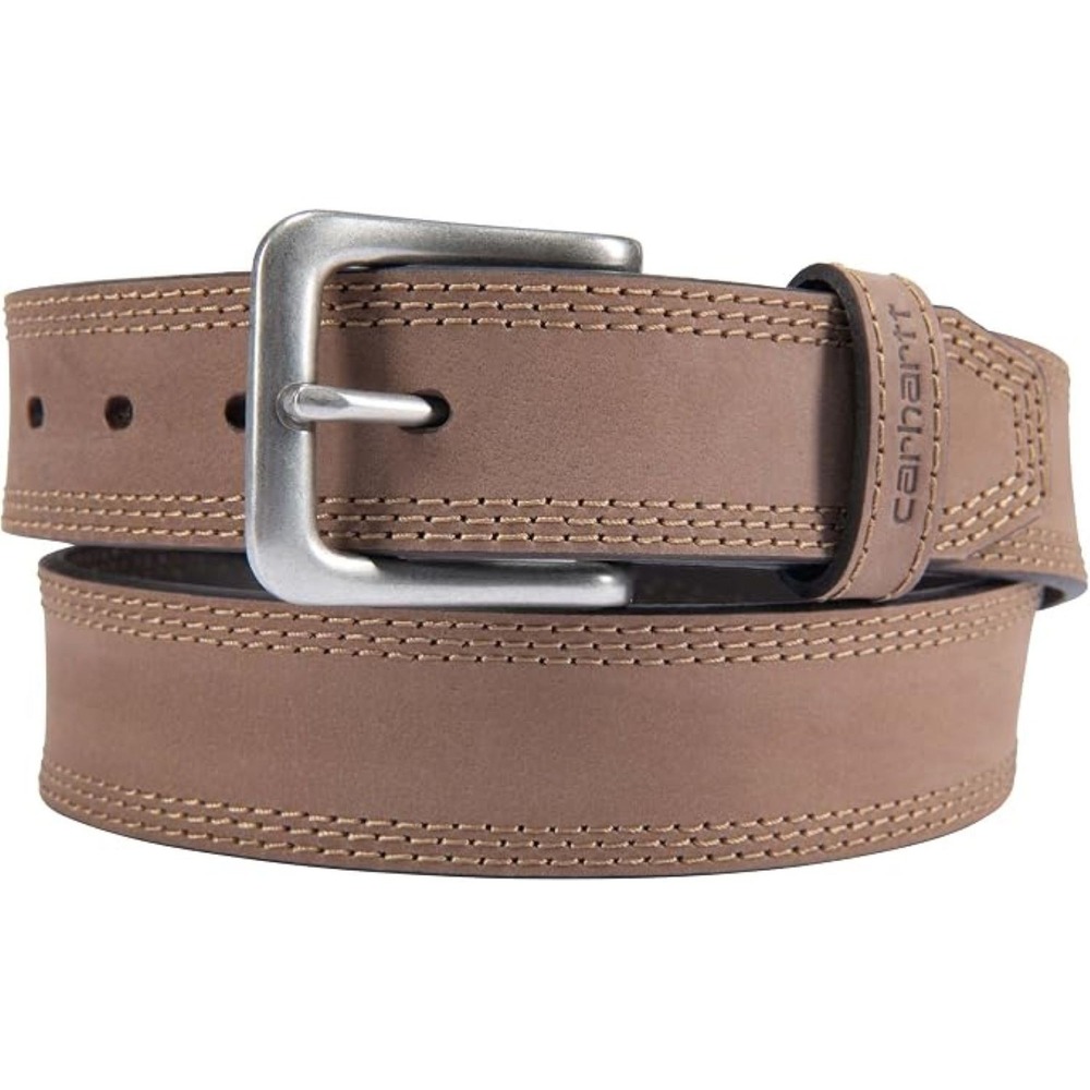 CARHARTT Men's Detroit Leather Belt A0005507 Carhartt Brown Size 42W